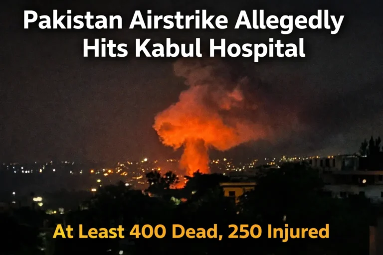 Pakistani Airstrike Allegedly Hits Kabul Hospital, Death Toll Rises to 400 Pakistani Airstrike Allegedly Hits Kabul Hospital, Death Toll Rises to 400