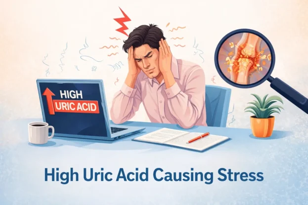High Uric Acid causes stress and discomfort