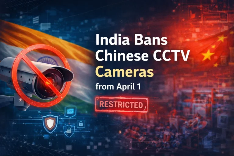 India to Ban Chinese CCTV Cameras from April 1: What It Means for Buyers and the Security Industry India to Ban Chinese CCTV Cameras from April 1: What It Means for Buyers and the Security Industry