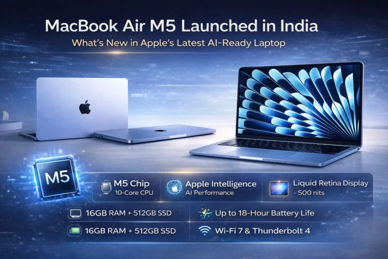 MacBook Air M5 Launched in India – What’s New in Apple’s Latest AI-Ready Laptop