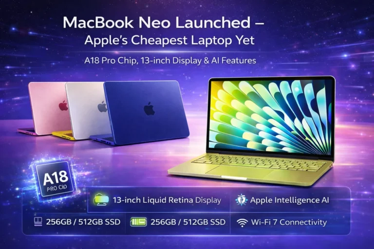 MacBook Neo – Apple’s Most Affordable Laptop with A18 Pro Chip Launched