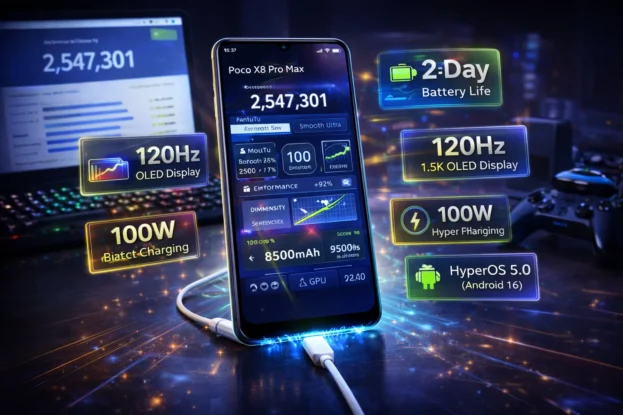 Poco X8 Pro Max in Gaming Setup