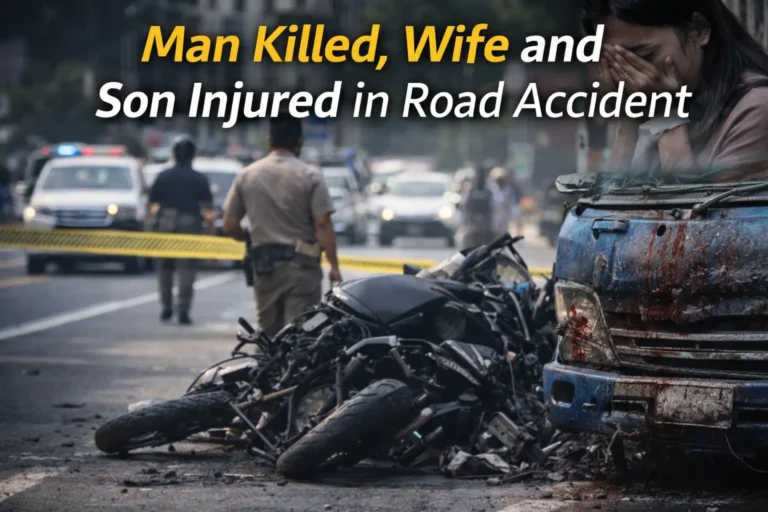 Man Killed, Wife and Son Injured in Road Accident on Betul-Nagpur Highway Man Killed, Wife and Son Injured in Road Accident on Betul-Nagpur Highway