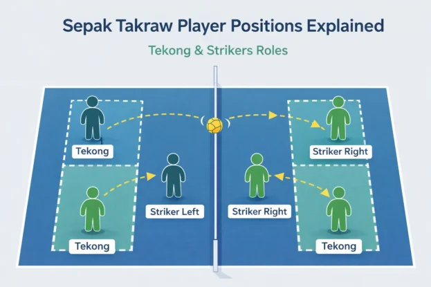 Sepak Takraw Court Player Positions Explained