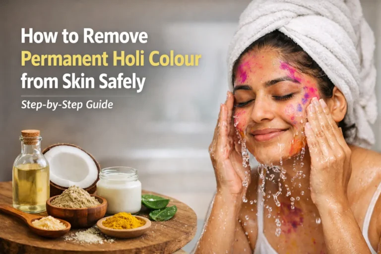 How to Remove Permanent Holi Colour from Skin – 10 Safe, Easy Steps Step-by-step guide to remove permanent Holi colours from skin