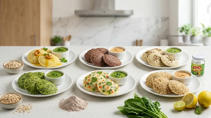 Variety of healthy idlis on display