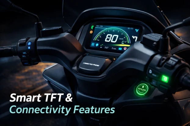2026 Suzuki Burgman Street - Smart TFT & Connectivity Features