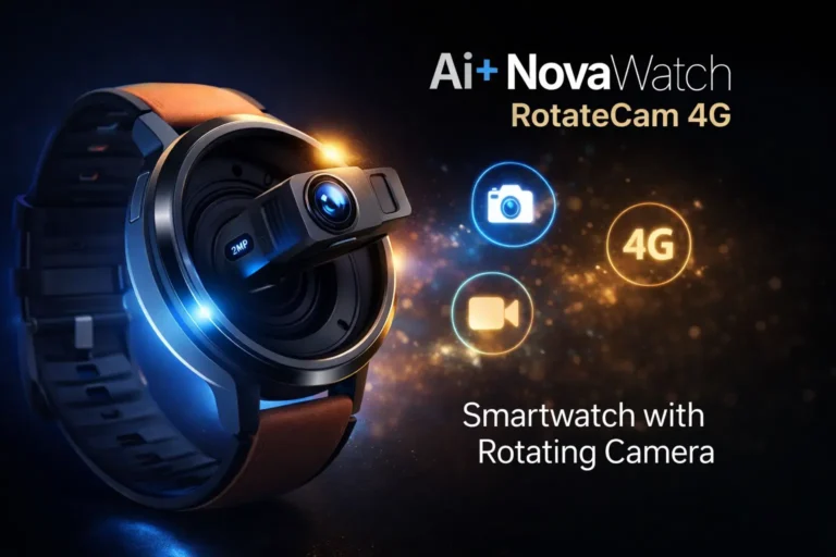 Ai+ NovaWatch RotateCam 4G Smartwatch with Rotating Camera