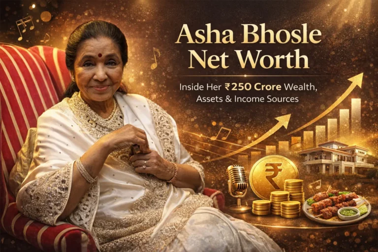 Asha Bhosle Net Worth: Inside Her ₹250 Crore Wealth, Assets, and Income Sources Asha Bhosle Net Worth: Inside Her ₹250 Crore Wealth, Assets, and Income Sources