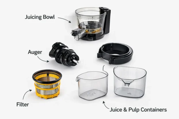 Cold Press Juicer Parts Breakdown