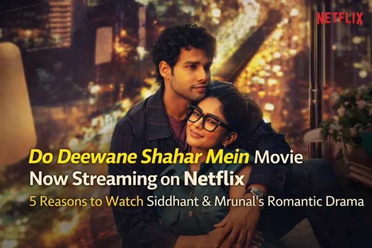Do Deewane Shahar Mein Movie Now Streaming on Netflix: 5 Reasons to Watch Siddhant & Mrunal's Romantic Drama