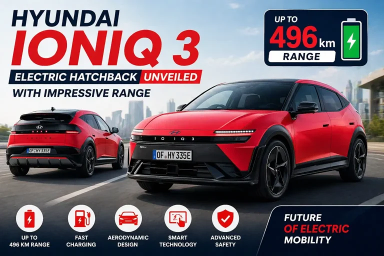 Hyundai Ioniq 3 Electric Hatchback Unveiled with Impressive Range