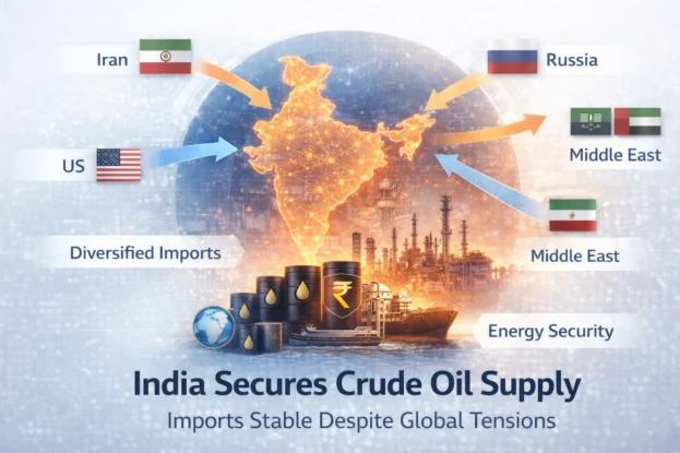 India Secures Crude Oil Supply - Imports Stable Despite Global Tensions