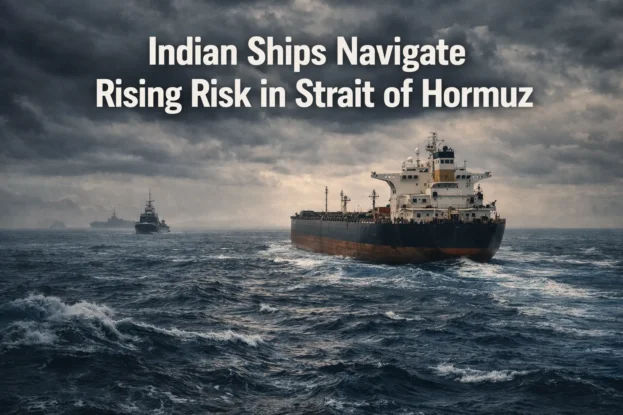 Indian Ships Navigate Rising Risk in Strait of Hormuz