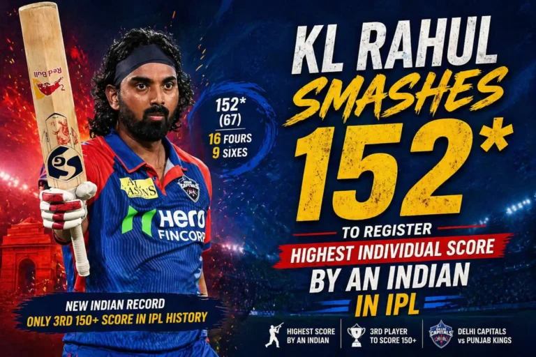 KL Rahul Smashes 152* to Register the Highest Individual Score by an Indian in IPL History