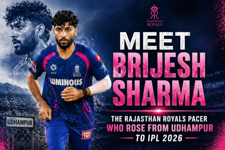 Meet Brijesh Sharma: The Rajasthan Royals Pacer Who Rose From Udhampur to IPL 2026