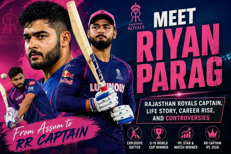 Meet Riyan Parag - Rajasthan Royals Captain, Life Story, Career Rise, and Controversies