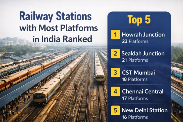 Railway Stations with Most Platforms in India Ranked