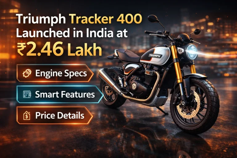Triumph Tracker 400 Launched in India at ₹2.46 Lakh – Engine Specs and Other Features