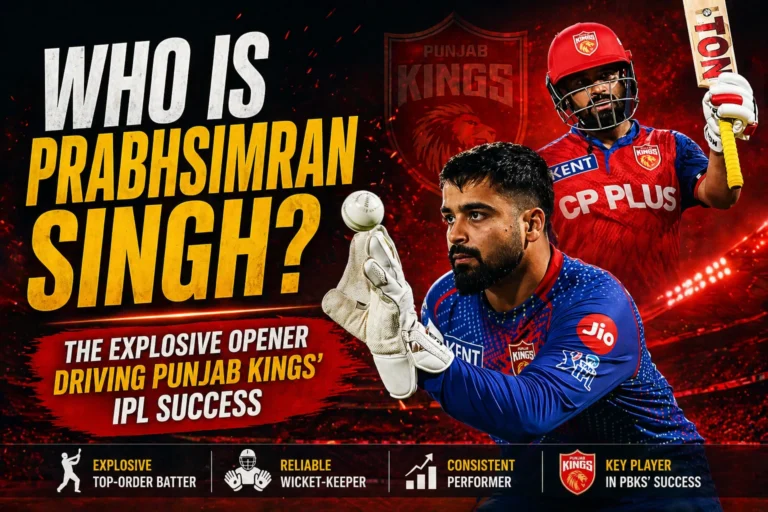 Who Is Prabhsimran Singh - The Explosive Opener Driving Punjab Kings’ IPL Success