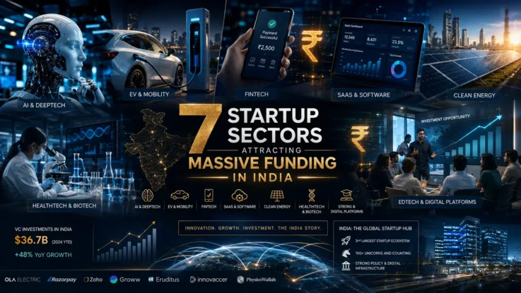 7 Startup Sectors Attracting Massive Funding in India