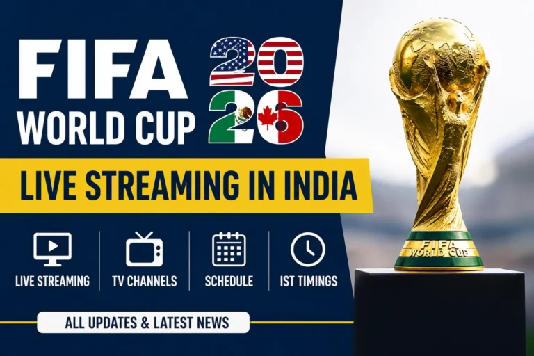 Recent update on live streaming of FIFA World Cup 2026 in India
