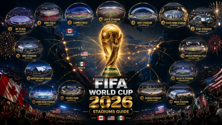 FIFA World Cup 2026 Stadiums Across USA, Canada and Mexico