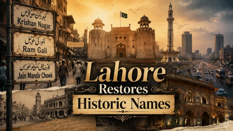 Lahore Is Bringing Back Its Pre-Partition Names — and the Reaction Across South Asia Has Been Deeply Emotional