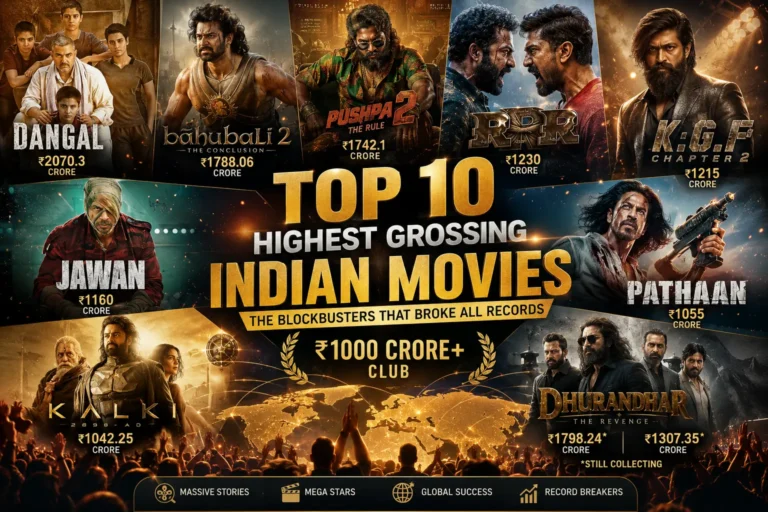 Top 10 Highest Grossing Indian Movies of All Time — The Numbers That Rewrote History
