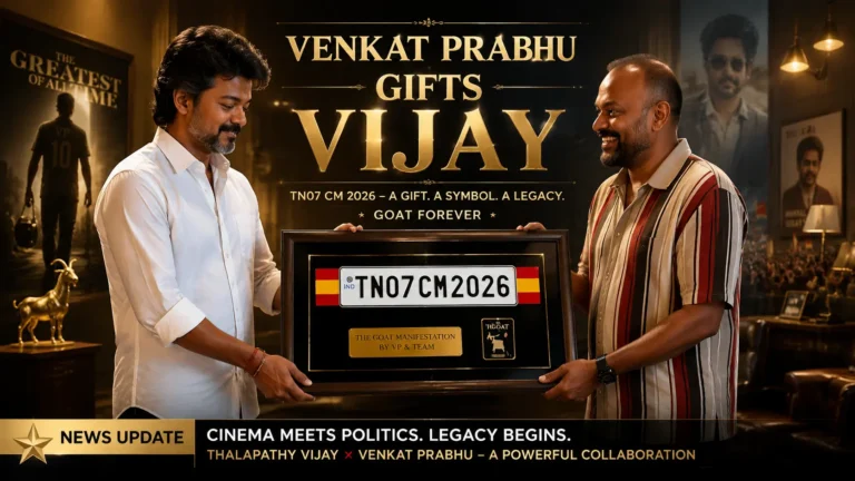 Venkat Prabhu Gifts Vijay the Iconic ‘TN07 CM 2026’ Number Plate From GOAT
