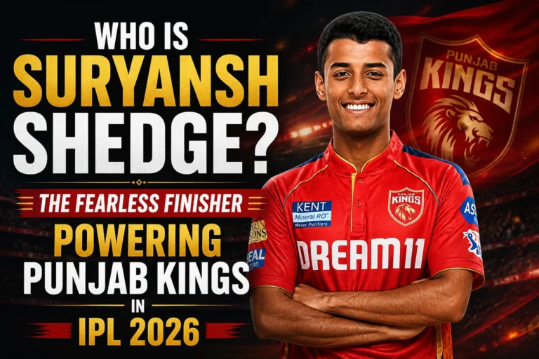 Who is Suryansh Shedge - The Fearless Finisher Powering Punjab Kings in IPL 2026