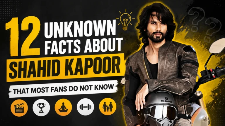 12 Unknown Facts About Shahid Kapoor That Most Fans Do Not Know