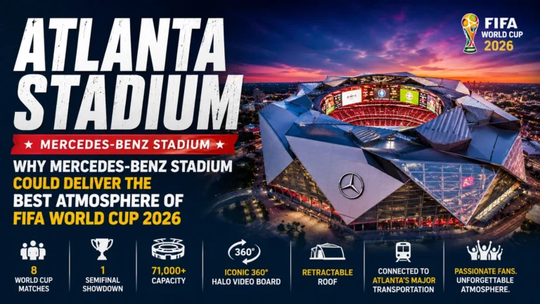 Atlanta Stadium: Why Mercedes-Benz Stadium Could Deliver the Best Atmosphere of the FIFA World Cup 2026 Atlanta Stadium: Why Mercedes-Benz Stadium Could Deliver the Best Atmosphere of the FIFA World Cup 2026