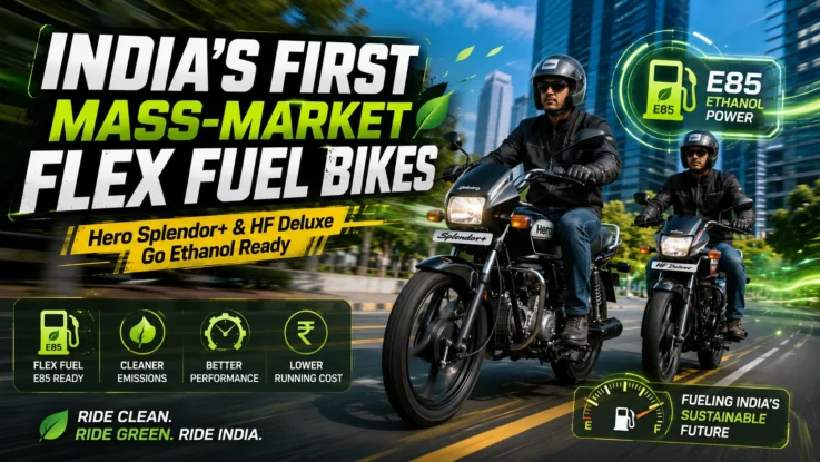 Hero Flex Fuel Bikes Launched in India - Splendor+ and HF Deluxe Lead the Ethanol Revolution