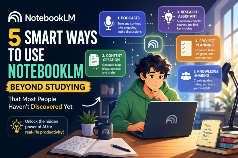 5 Smart Ways to Use NotebookLM Beyond Studying That Most People Haven’t Discovered Yet 5 Smart Ways to Use NotebookLM Beyond Studying That Most People Haven't Discovered Yet