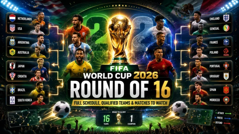 FIFA World Cup 2026 Round of 16 Is Here: Full Schedule, Qualified Teams, and Matches to Watch FIFA World Cup 2026 Round of 16 Is Here: Full Schedule, Qualified Teams, and Matches to Watch