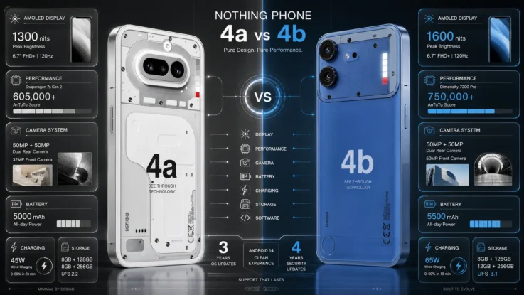 Nothing Phone 4a or Phone 4b - Here's the Complete Comparison Before You Buy