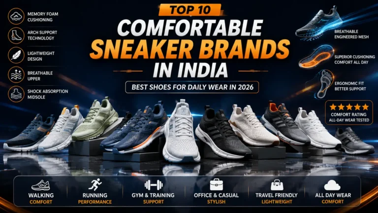 Top 10 Comfortable Sneaker Brands in India That Are Worth Buying in 2026 Top 10 Comfortable Sneaker Brands in India That Are Worth Buying in 2026