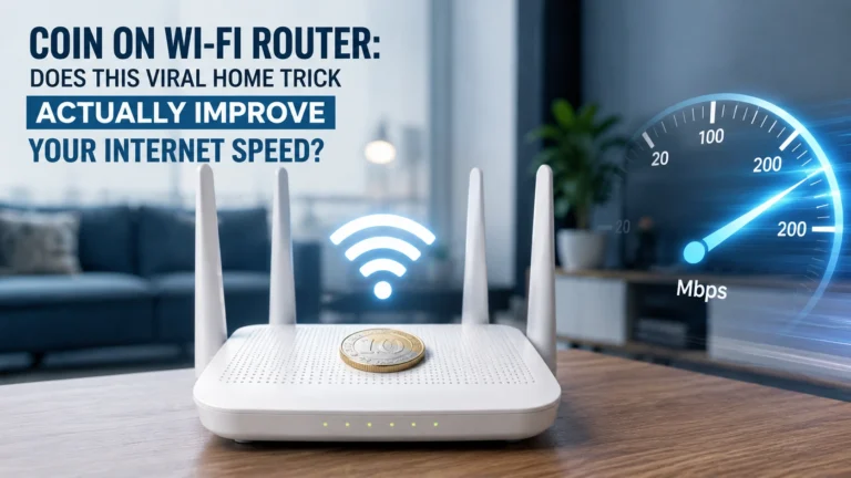 Coin on Wi-Fi Router - Does This Viral Home Trick Actually Improve Your Internet Speed