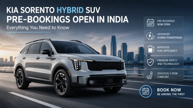 Kia Sorento Hybrid SUV Pre-Bookings Open in India: Everything You Need to Know Kia Seltos New Variants Launched in India – Everything You Need to Know