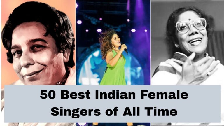 Best Indian female singers list featuring Shreya Ghoshal, Sunidhi Chauhan, and Lata Mangeshkar