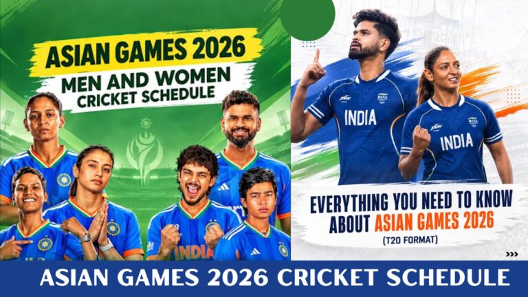 Asian Games 2026 Cricket Schedule