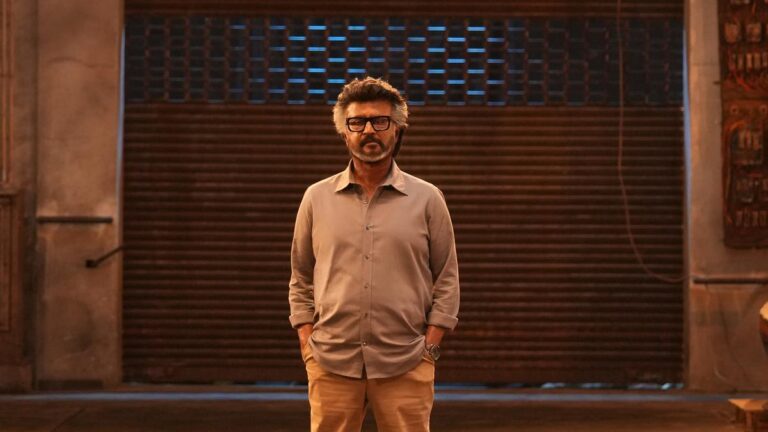 Jailer 2 Box Office Collection Day 4: Rajinikanth Film Crosses Rs 190 Crore in India on Big Sunday Rajinikanth in Jailer 2 standing in front of a shutter, with text Jailer 2 Box Office Collection Day 4