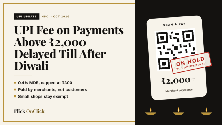 UPI MDR Deferred Till After Diwali: What It Means for Customers and Shops UPI Fee on Payments Above ₹2,000 Delayed Till After Diwali