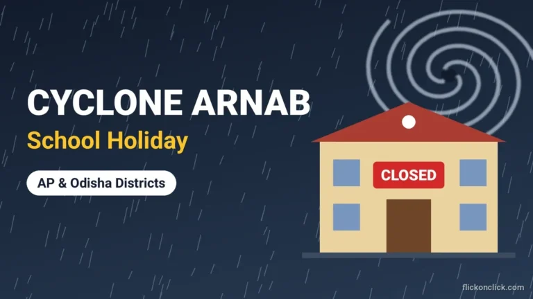 Cyclone Arnab School Holiday: Schools, Colleges Closed in Andhra Pradesh and Odisha, Check District List Cyclone Arnab school holiday, schools closed in Andhra Pradesh and Odisha districts