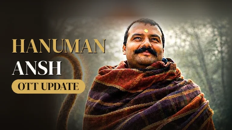 Shobhinaw Satyaa as Neem Karoli Baba in Hanuman Ansh, with text Hanuman Ansh OTT Update