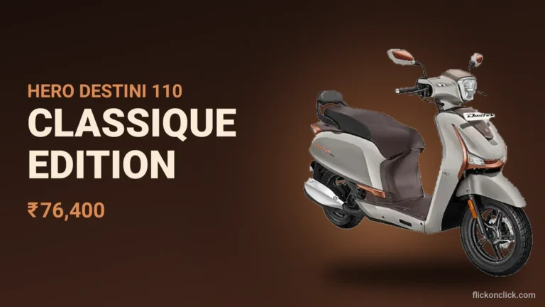 Hero Destini 110 Classique Edition Launched at Rs 76,400: Price, Features, Specs and 7 Reasons to Buy Hero Destini 110 Classique Edition scooter in Matt Goldfish Silver launched at Rs 76,400