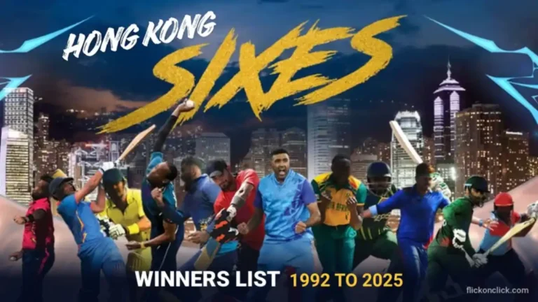 Hong Kong Sixes Winners List: All Champions and Runners-Up From 1992 to 2025 Hong Kong Sixes winners list 1992 to 2025 with players from all teams