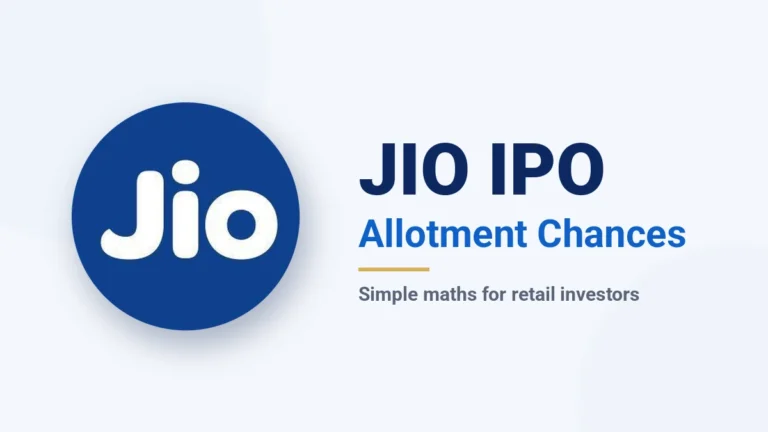 Jio IPO Allotment Chances: Only 70.9 Lakh Retail Investors Can Get Shares, Here Is the Simple Maths Jio IPO allotment chances explained, Jio logo with text on a light background