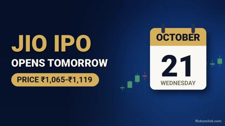 Jio IPO Opens Tomorrow: Price, Lot Size, Who Can Apply and Key Things to Know Jio IPO opens tomorrow on October 21, price band ₹1,065 to ₹1,119, calendar illustration